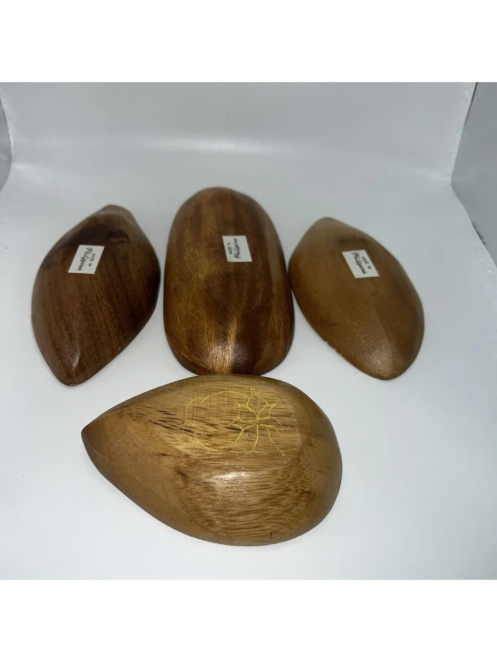 Set Of 4 Small Wood Bowls Made In Philippine’s